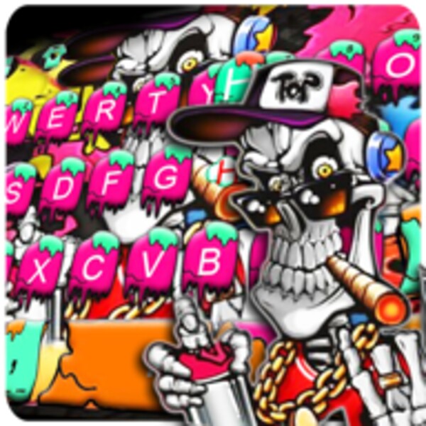 Graffiti Smoke Skull Keyboard Theme for Android - Download the APK from ...