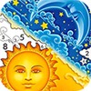 Sun & Moon Color by Number icon
