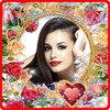 Lovely flower photo frame icon