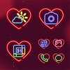 Wow Valentine Neon Icon Pack icon