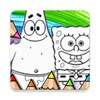 Coloring sponge and Cartoons icon