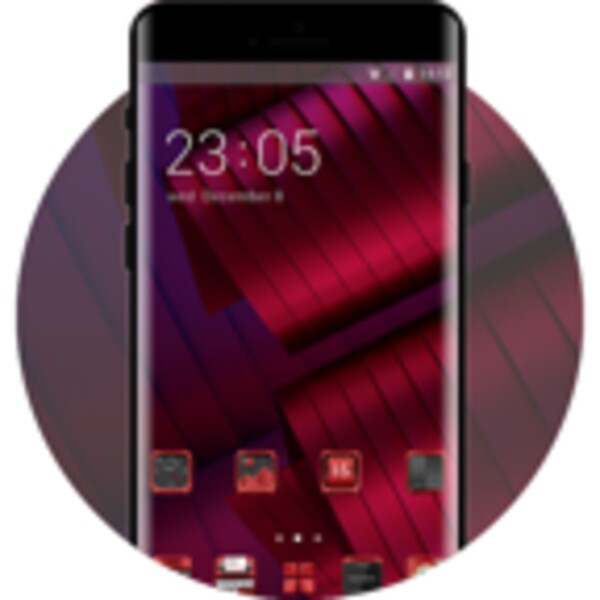 abstract red metal iron theme for Android - Download the APK from Uptodown