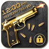 Gun shooting lock screen icon
