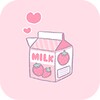 Cute Wallpaper Hearty Milk Theme icon