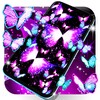 Neon butterfly glow wallpapers icon