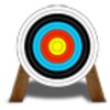 Archer bow shooting icon