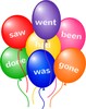 ไอคอน Irregular Verbs Balloons