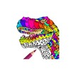 Icono de Adult Dinosaur Coloring Pages