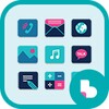 심플 네모 아이콘 버즈런처 테마 (홈팩) icon