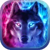 Fire Wolf Theme: Ice fire wallpaper HD icon