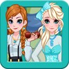 Dress up Elsa and Anna game icon