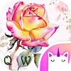 Water Color Rose Keyboard Theme for Girls icon