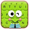 Icon von Cartoon Green Frog Keyboard Th