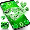 Green diamond shiny wallpapers icon