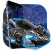 Black Car Theme: Racing Auto Neon Light icon