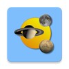 Sun, moon and planets icon