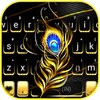 Black Gold Feather Keyboard Ba icon