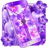 Violet zipper lock screen icon