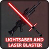 Blasters and lightsabers icon