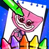 Poppy coloring book icon