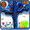 GO SMS Blue Tree Theme icon