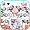 Doodle Cartoon Girl Keyboard B icon