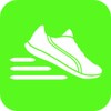 pedometer step count calories icon