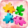 Big puzzles flowers icon