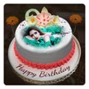 Name photo on birthday cake 아이콘