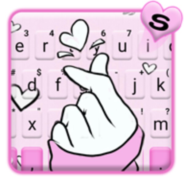 Pink Love Heart Keyboard Theme for Android - Download the APK from Uptodown