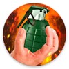 Simulator of explosion grenade icon