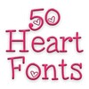 Hearts Fonts 50アイコン