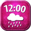 Pink Clock Weather Widget icon