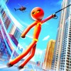 Grand Stickman Rope Hero Crime City icon