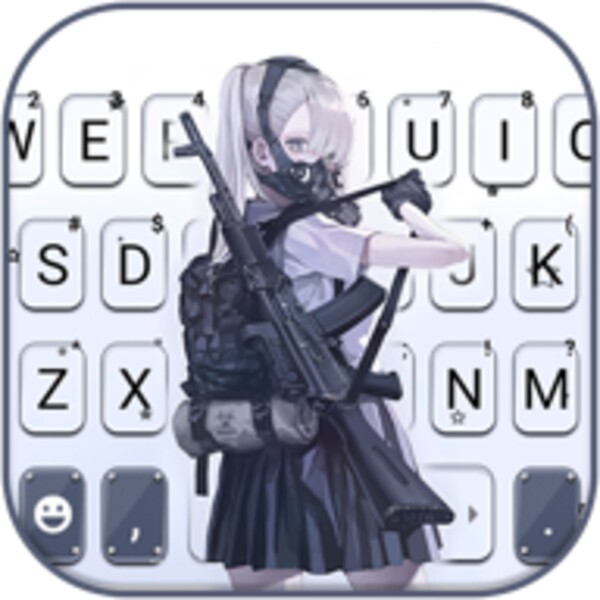Armed Mask Girl Keyboard Backg for Android - Download the APK from Uptodown
