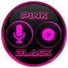 Flat Black and Pink Icon Pack icon