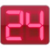 Digital Clock Red icon
