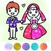 Bride and Groom Coloring Book icon