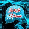 Blue Fire Theme GO SMS icon