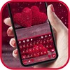 Red Love Hearts Keyboard Backg icon