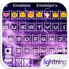 Purple Lightning Emoji Keyboard icon