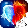 Flame & Ice Color by Number icon
