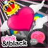 GO SMS Pro Pink&Black Theme icon