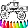 Monster Truck Coloring Book आइकन