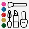Icono de Glitter Makeup Tools Coloring