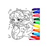 ไอคอน Mermaids Coloring