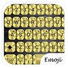 Ikon Theme Metallic Gold for Emoji Keyboard