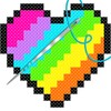 Cross Stitch Adult Coloring icon