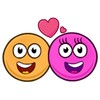 Orange ball and Pink ball icon