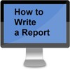 HOW TO WRITE A REPORT icon